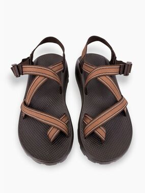 CHACO Men's Z/2 Hiking Outdoor Sport Sandals in Brown Stripe US 10